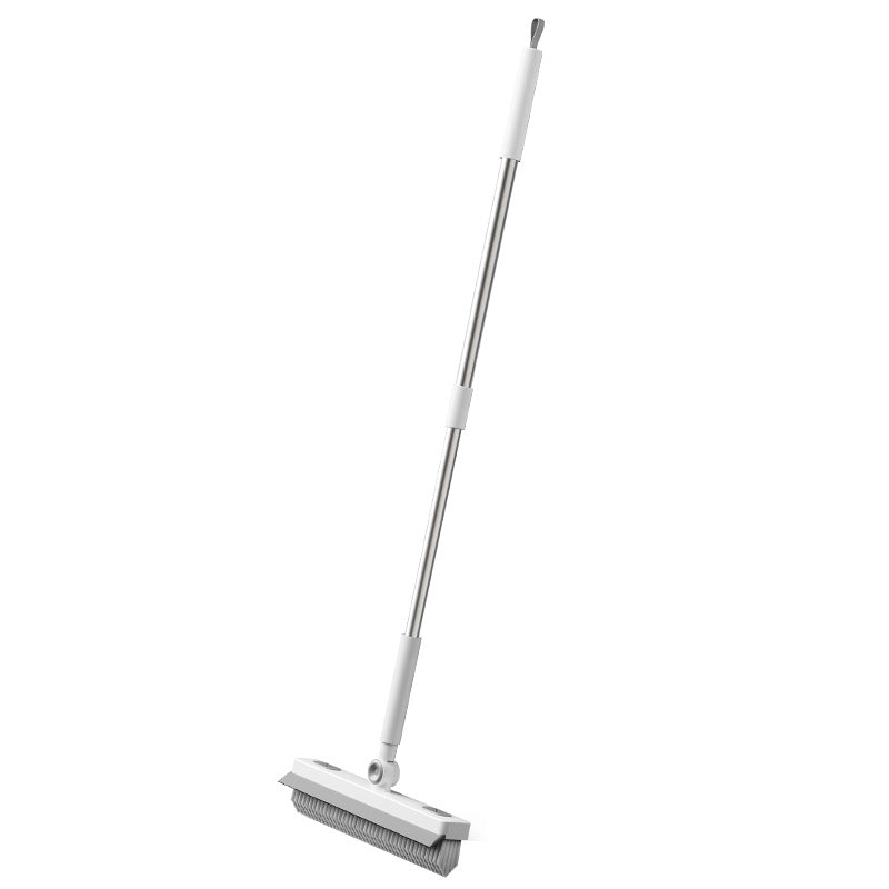Toilet floor scrubber