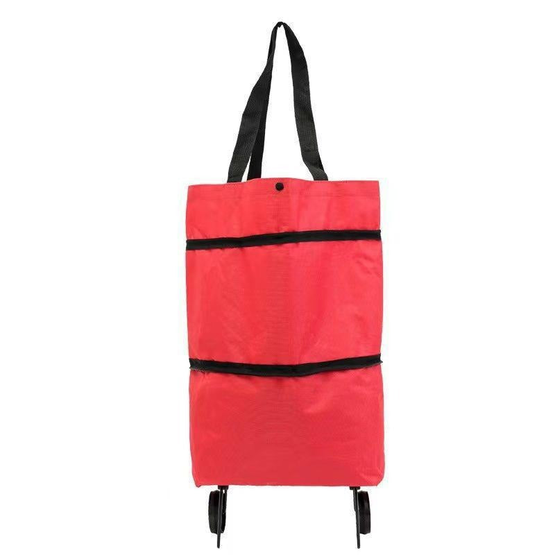 Small cart for household use with foldable and backpackable design