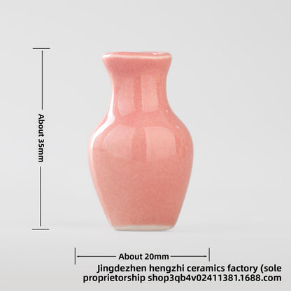 Mini Ceramic Vase Refrigerator Magnetic Decoration