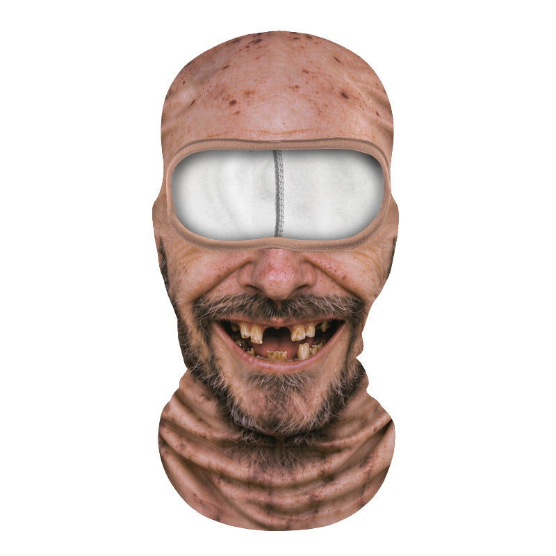 Printed neck scarf for mountain climbing sport headgear