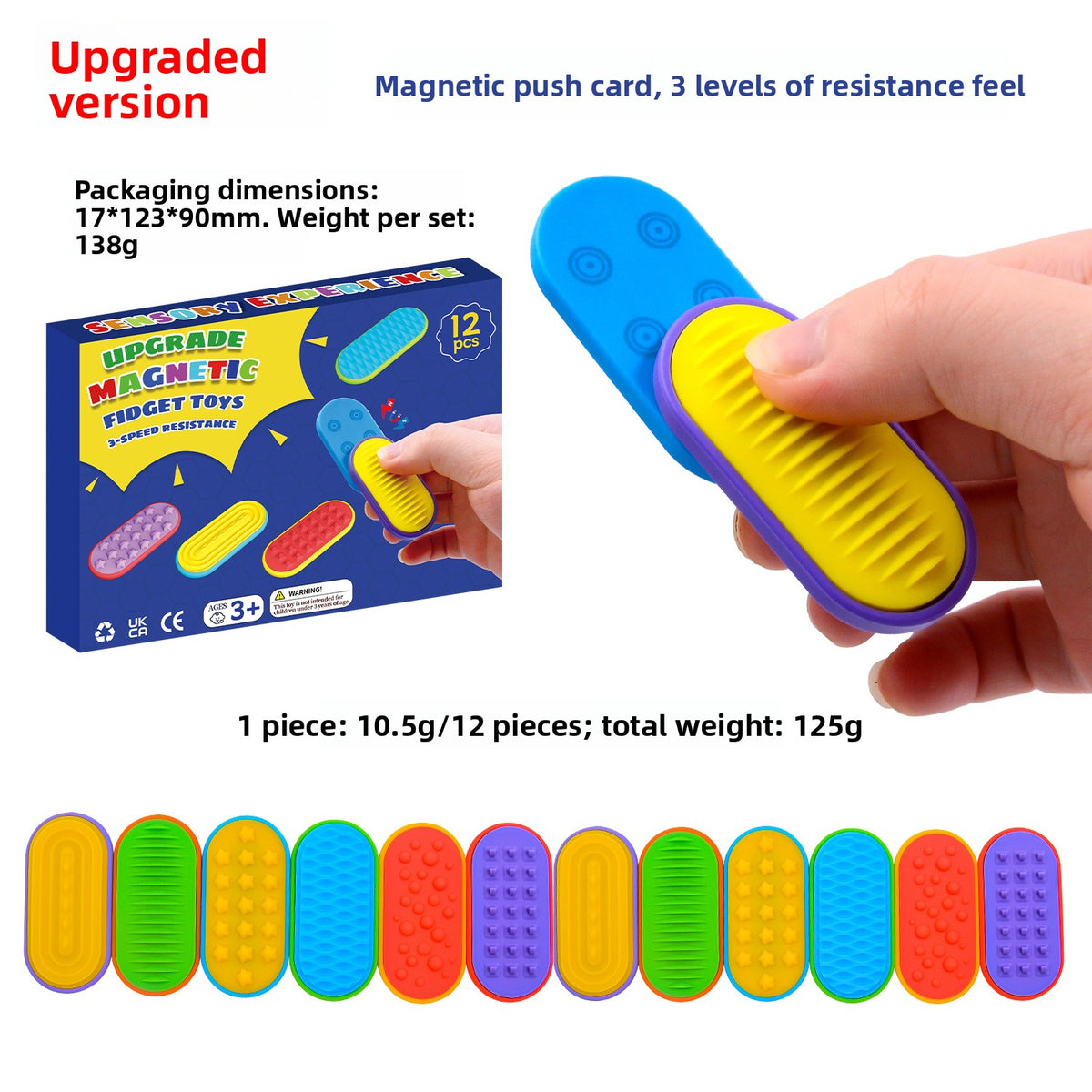 Magnetic Sensory Fidget Stones Stress Relief Educational Toy