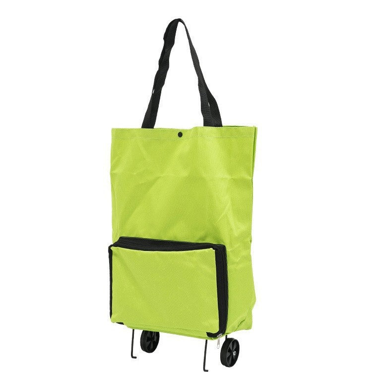Small cart for household use with foldable and backpackable design