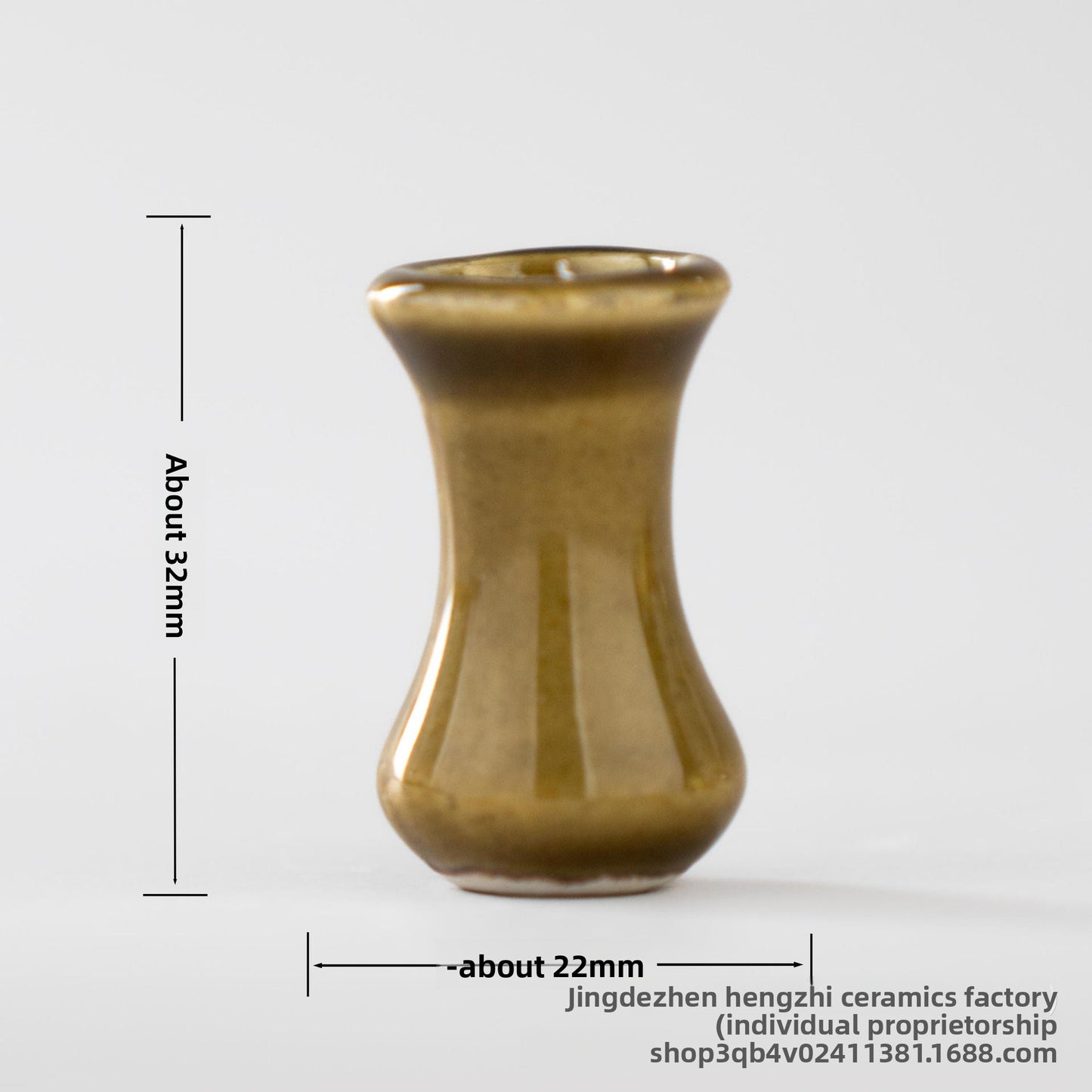 Mini Ceramic Vase Refrigerator Magnetic Decoration