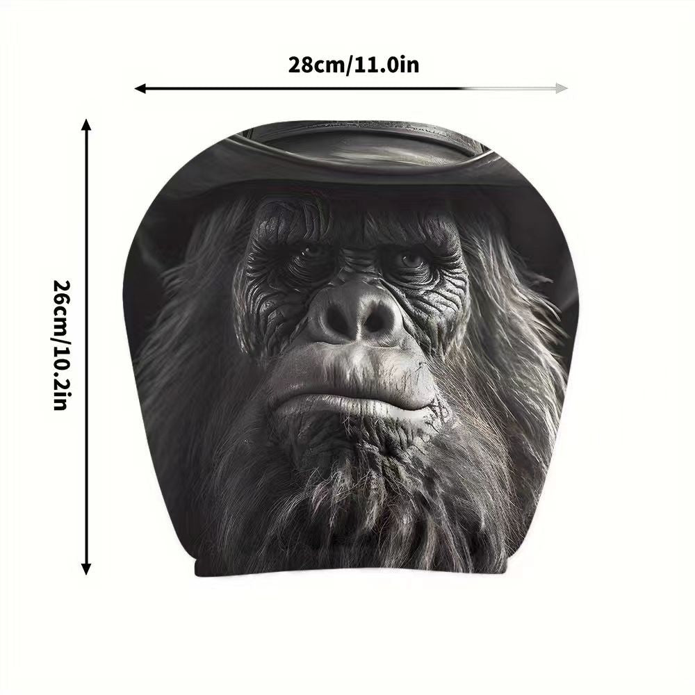 Black Skull Funny Car Print Headrest Cover Universal Elastic