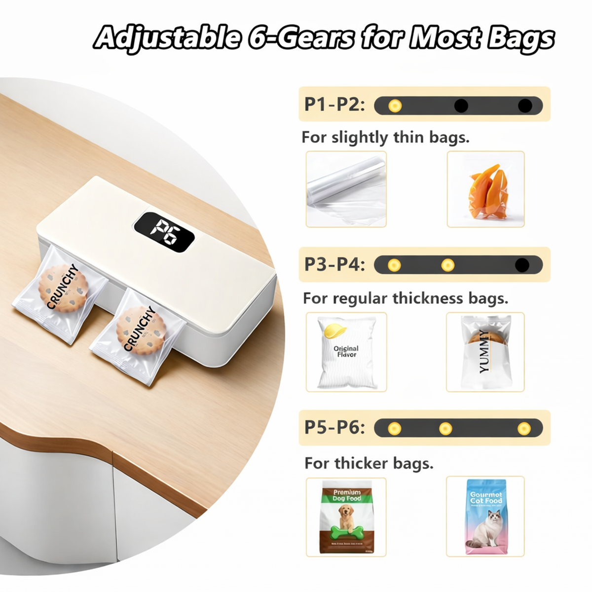 Portable Rechargeable Handheld Food Sealer